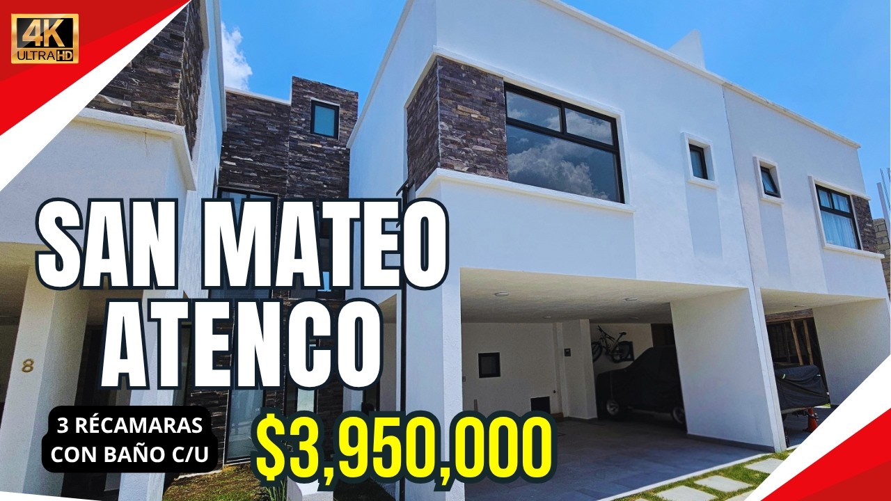 CASAS MODERNAS EN SAN MATEO ATENCO, CERCA DE LAS TORRES 