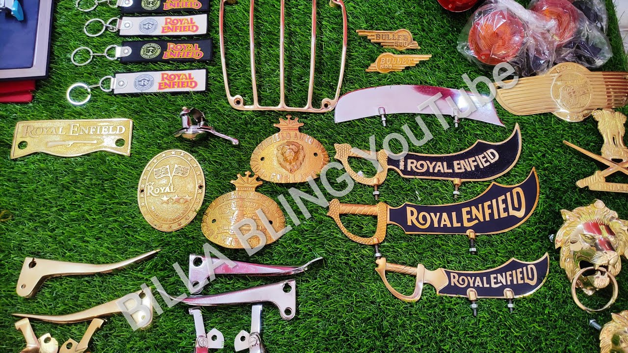 BULLET BRASS | CHROME ACCESSORIES All Royal Enfield accessories at 1 place | BILLA BLING