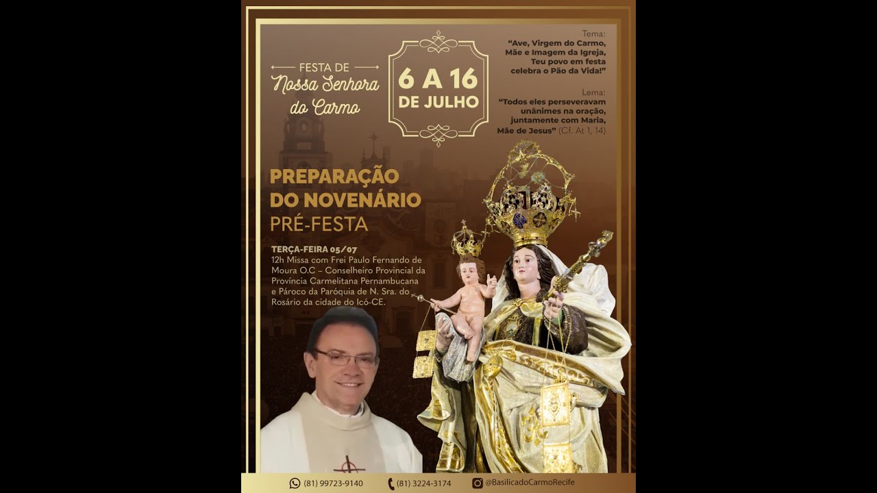PRÉ FESTA DO CARMO 2022 | Santa Missa 12h00