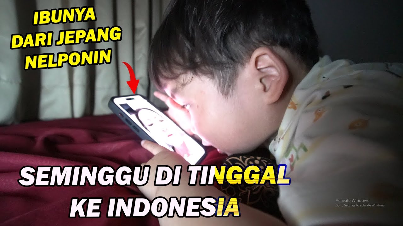 YUSUF SEMINGGU DI INDONESIA NINGGALIN IBUNYA DI JEPANG ! BETAH DI LOMBOK !