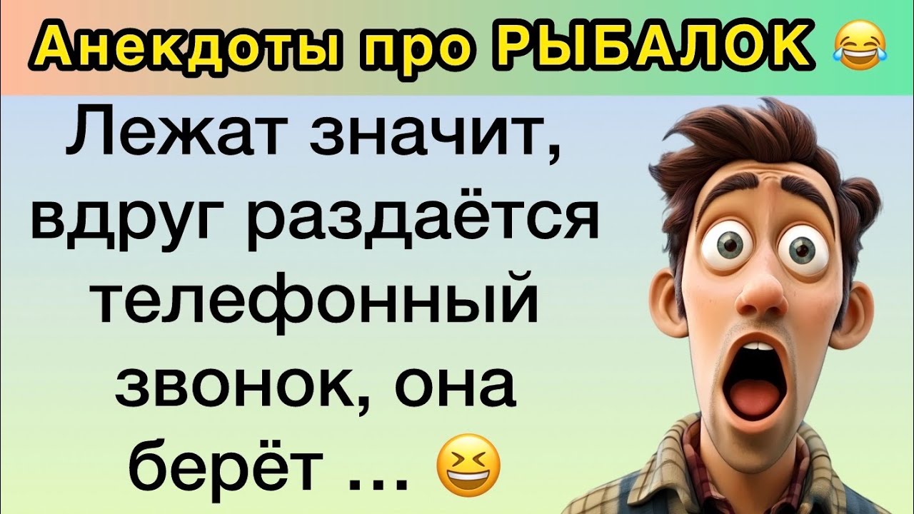 Лучше Не Звони жене Если ты на рыбе! Сборник Лучших про рыбалку! Самый Смешной Анекдоты! Юмор! Смех!