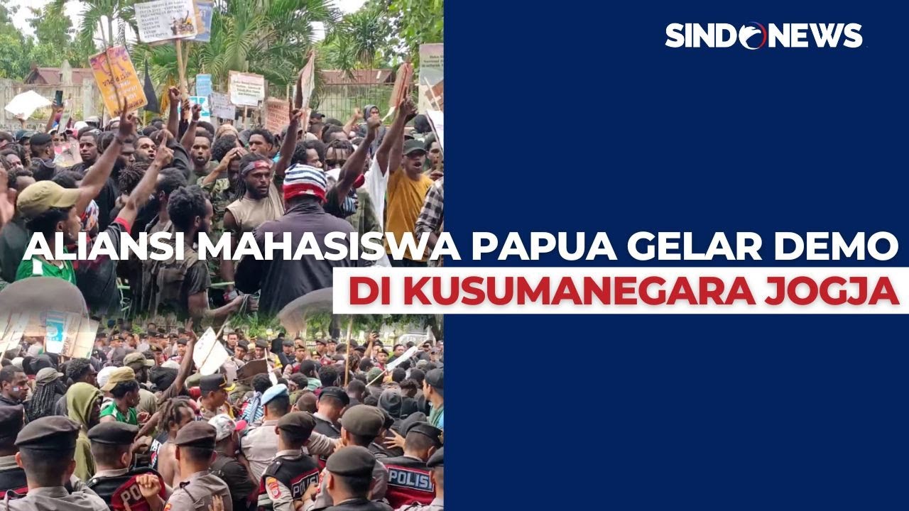 Demo Aliansi Mahasiswa Papua di Yogyakarta Diwarnai Kericuhan, Massa Bentrok dengan Polisi