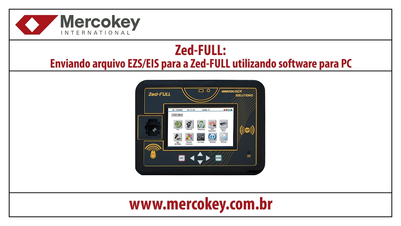 Zed-FULL: Enviando arquivo EZS/EIS para a Zed-FULL utilizando software para PC