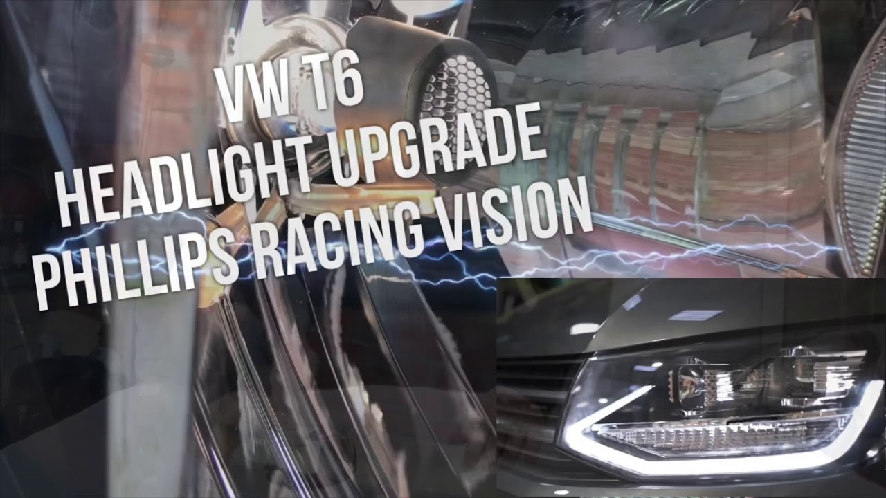 VW T6 Headlight Upgrade, LED, HID, Xenon Or Phillips Racing Vision!!