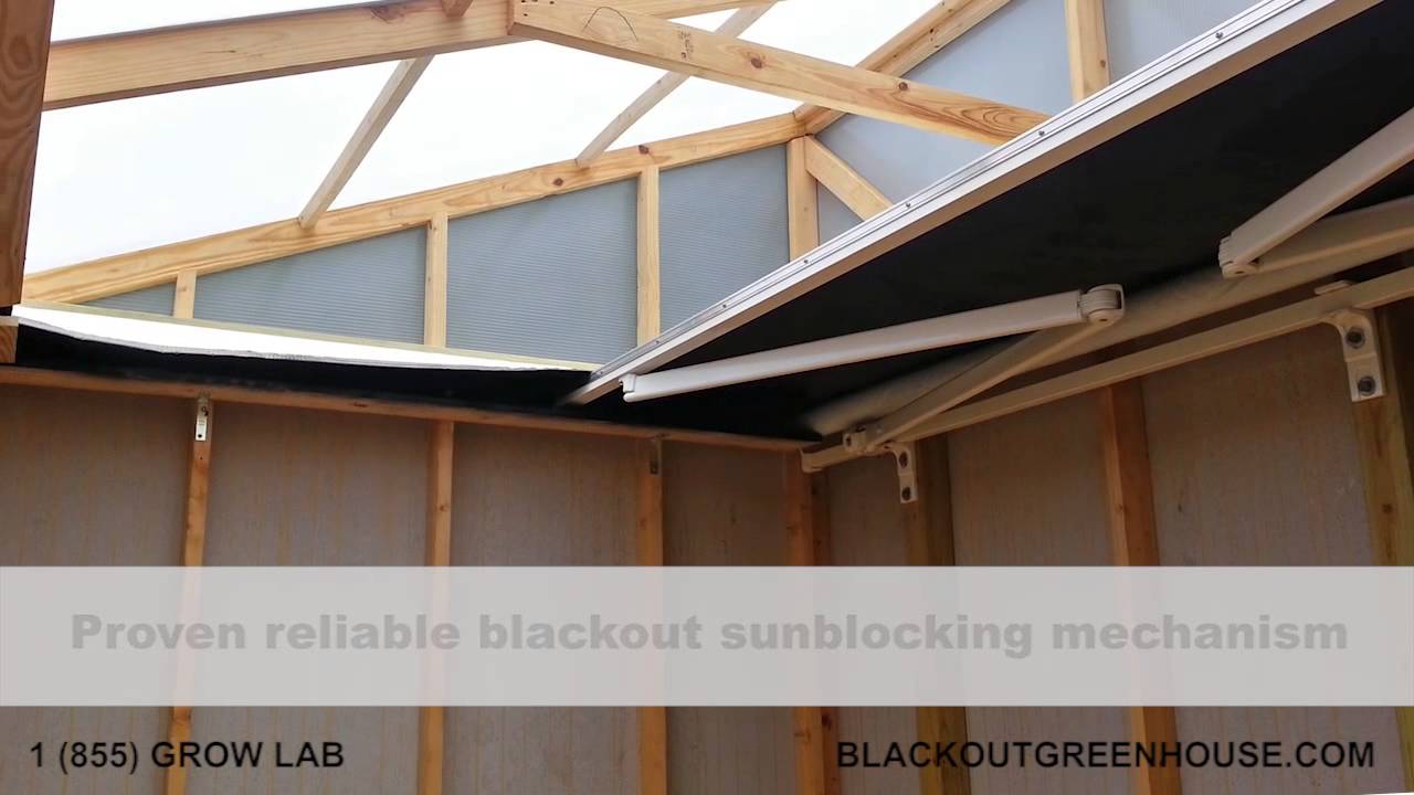 BLACKOUT GREENHOUSE - GROWSHED 365 - Light Deprivation Greenhouse