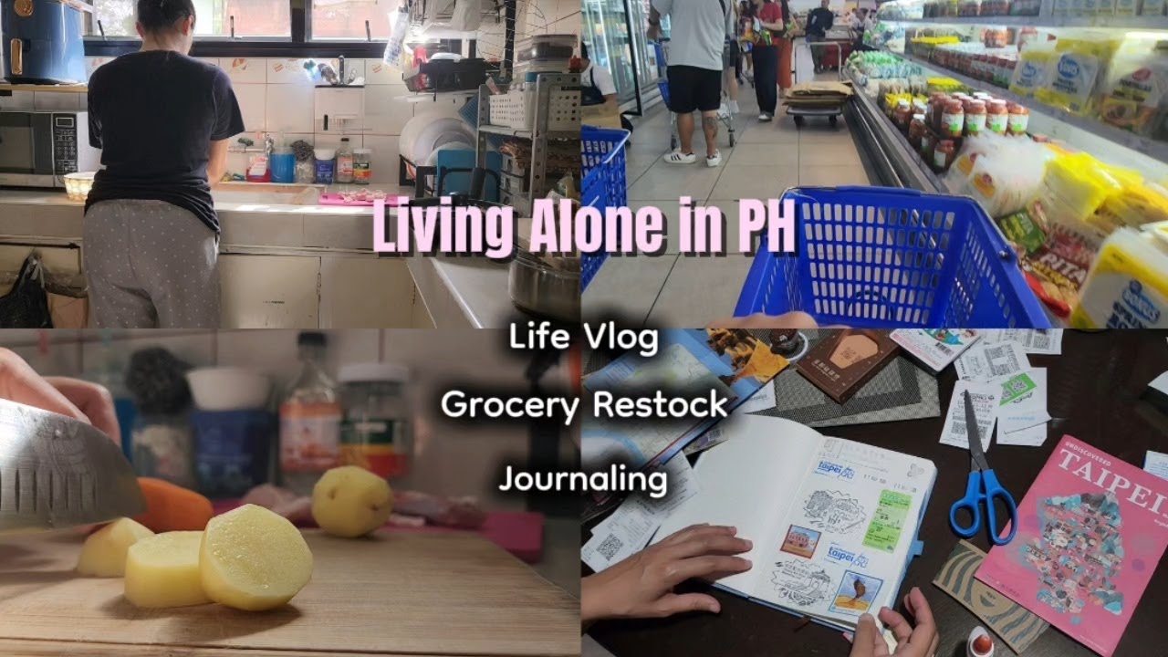 🌿 Living Alone in PH | Life vlog, grocery restock and journaling