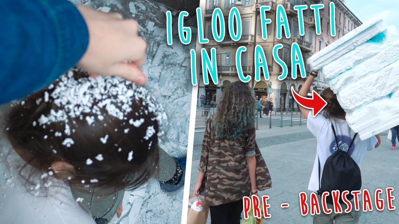 IGLOO fatti in CASA! Giocare a PALLE DI NEVE a MAGGIO!