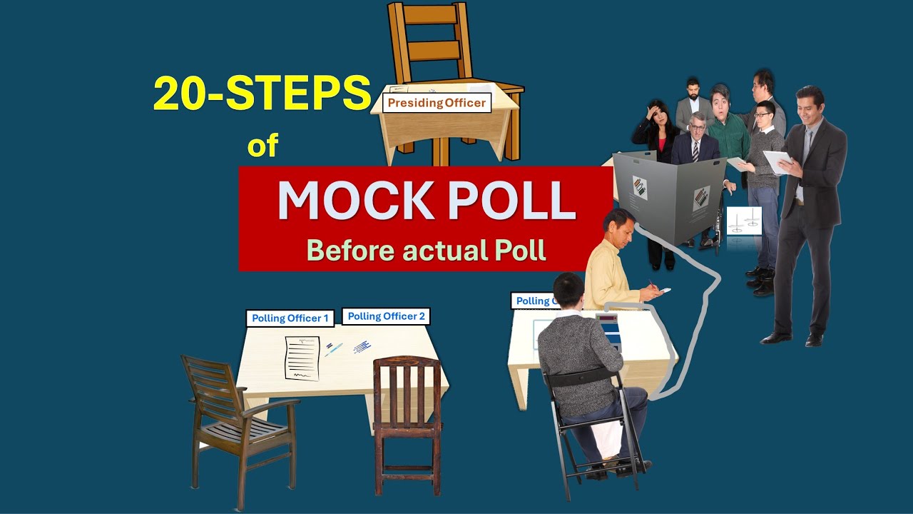 Mock Poll before the actual Poll | 20 steps of Mock Poll  before poll | Presiding Officer' s Duty |