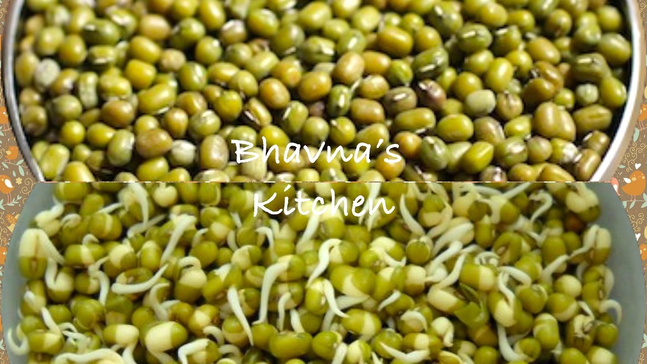 How to sprout Beans, Legumes or Pulses- Sprouted Green Gram(Mung)