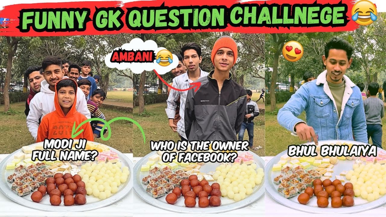 Funny GK Question Challenge For Amazing Sweets 😍😋 | Sahil Khan & Team | #gkchallenge #gulabjamun