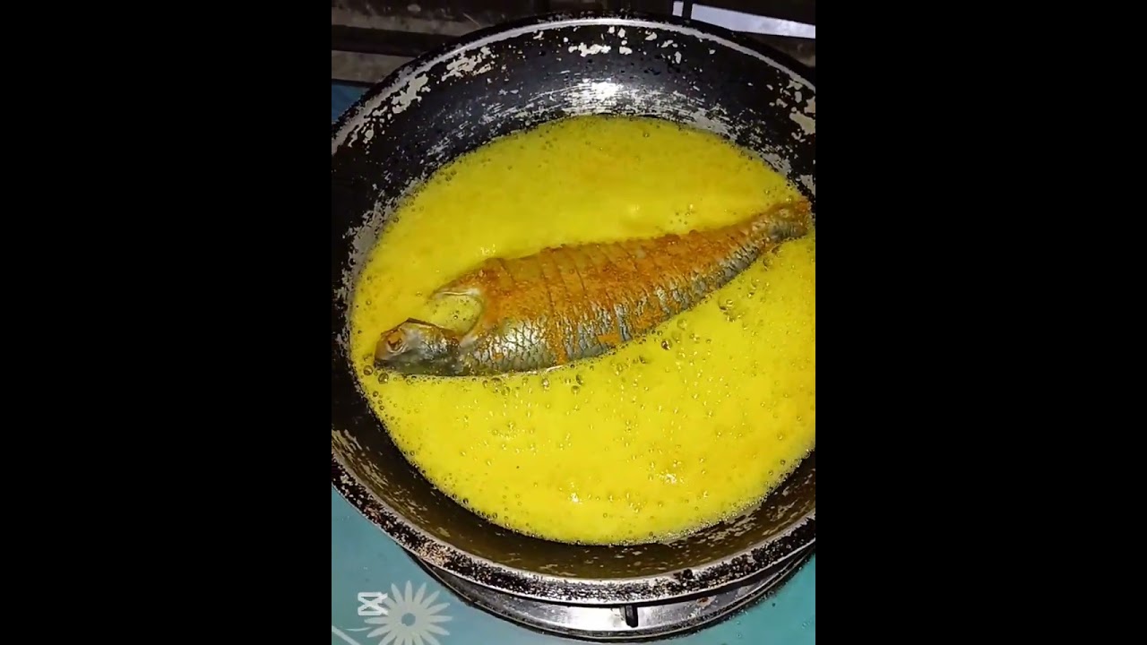 সরিষার তেল দিয়ে ইলিশ মাছ আর বেগুন ভাজা 😋😋😋 #viral #food #trending #shorts #viralvideo #food 