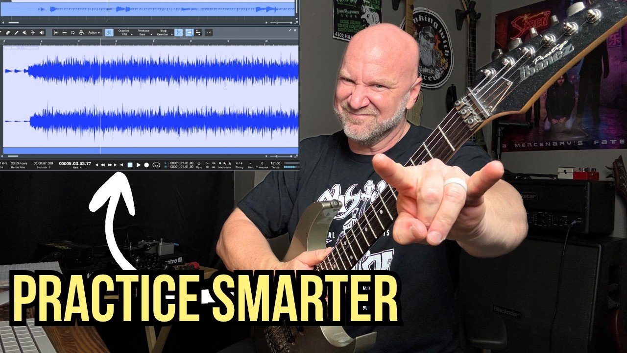 How I Practice Metal Guitar with Backing Tracks (Simple Setup That Works)