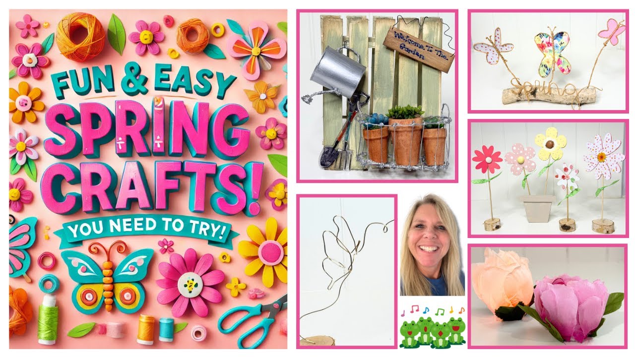 5 FUN & EASY SPRING CRAFTS: DIY IDEAS FOR EVERYONE!!!