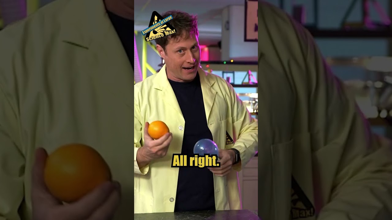 Balloon Explodes with Orange?! Unbelievable Science Trick! | Science Max 