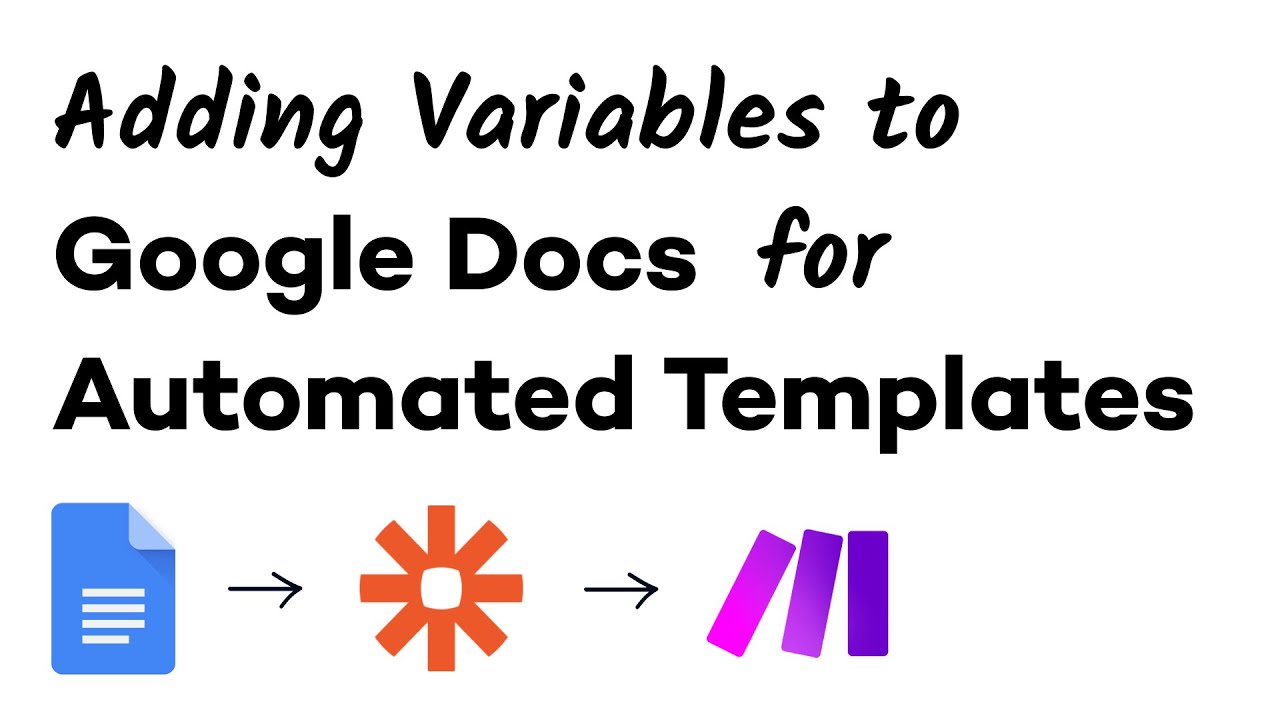 Как добавить переменные в Google Docs с помощью Zapier или Make