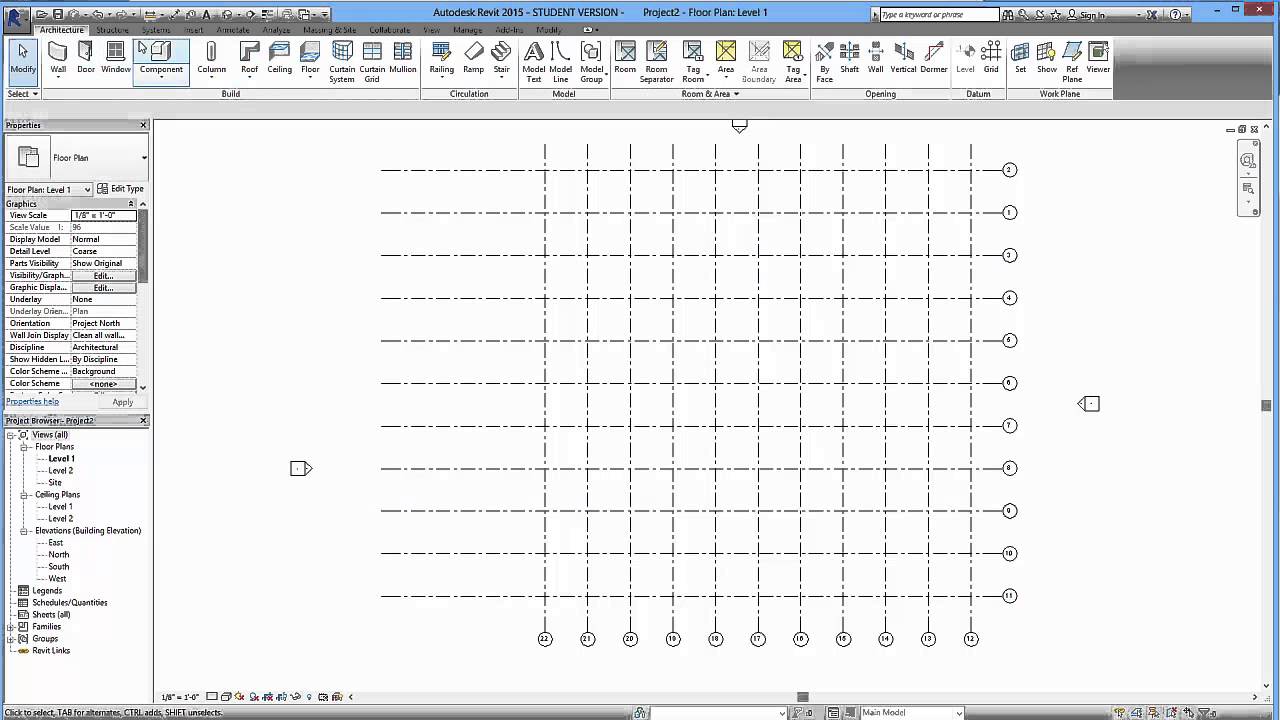 Учебник для начинающих 1 &mdash; Autodesk Revit 2015 &mdash; Проектирование небоскребов