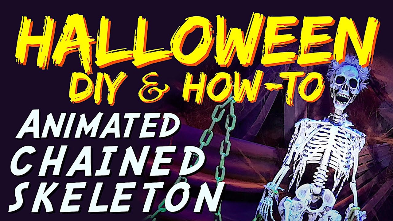 Animated Chained Skeleton | DIY HALLOWEEN Mechanical Puppet Prop | How-To Video