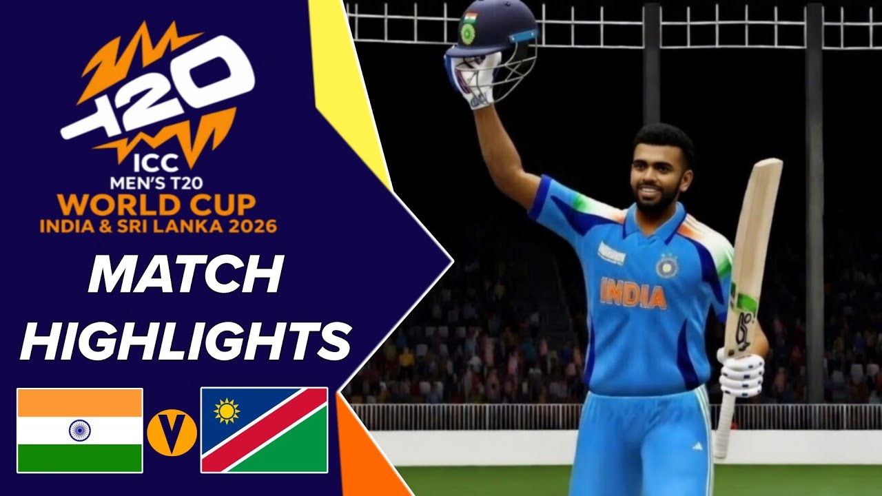 India vs Namibia T20 World Cup 2026 Highlights | Ultra HD Graphics Gameplay