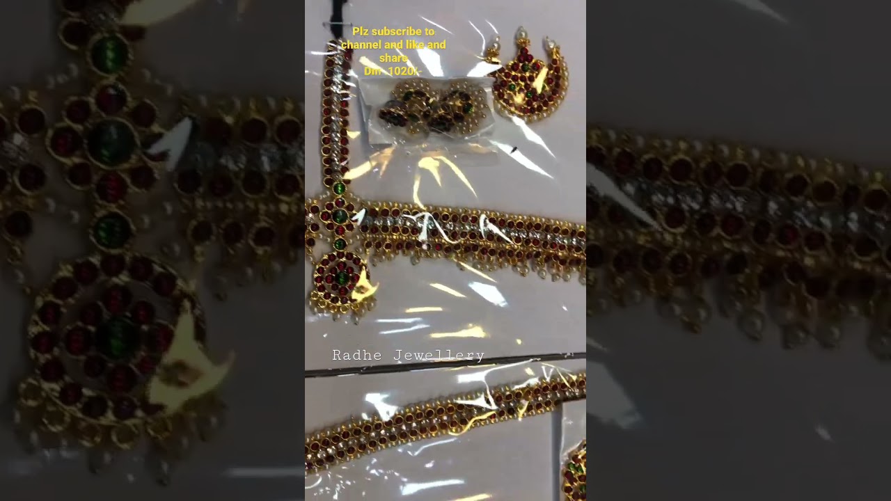 Bharatanatyam Jewelry sets | full bridal jewellery #bridejewellery #subscribe #shorts #bharatnatyam