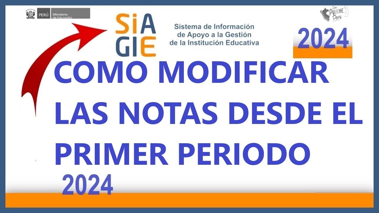 COMO MODIFICAR LAS NOTAS DESDE EL PRIMER PERIODO