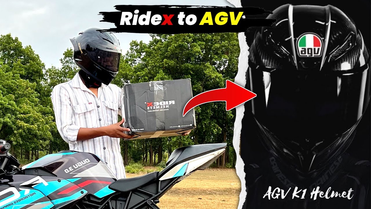 How To Convert any Helmet to AGV Helmet | Finally Instagram Logo Bike Pe Lagwa Liya