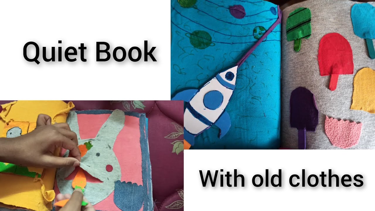 Hand made Quiet book by Shreshta|Reuse old clothes|Quiet book for my brothers| #ShreshtaAndBrothers