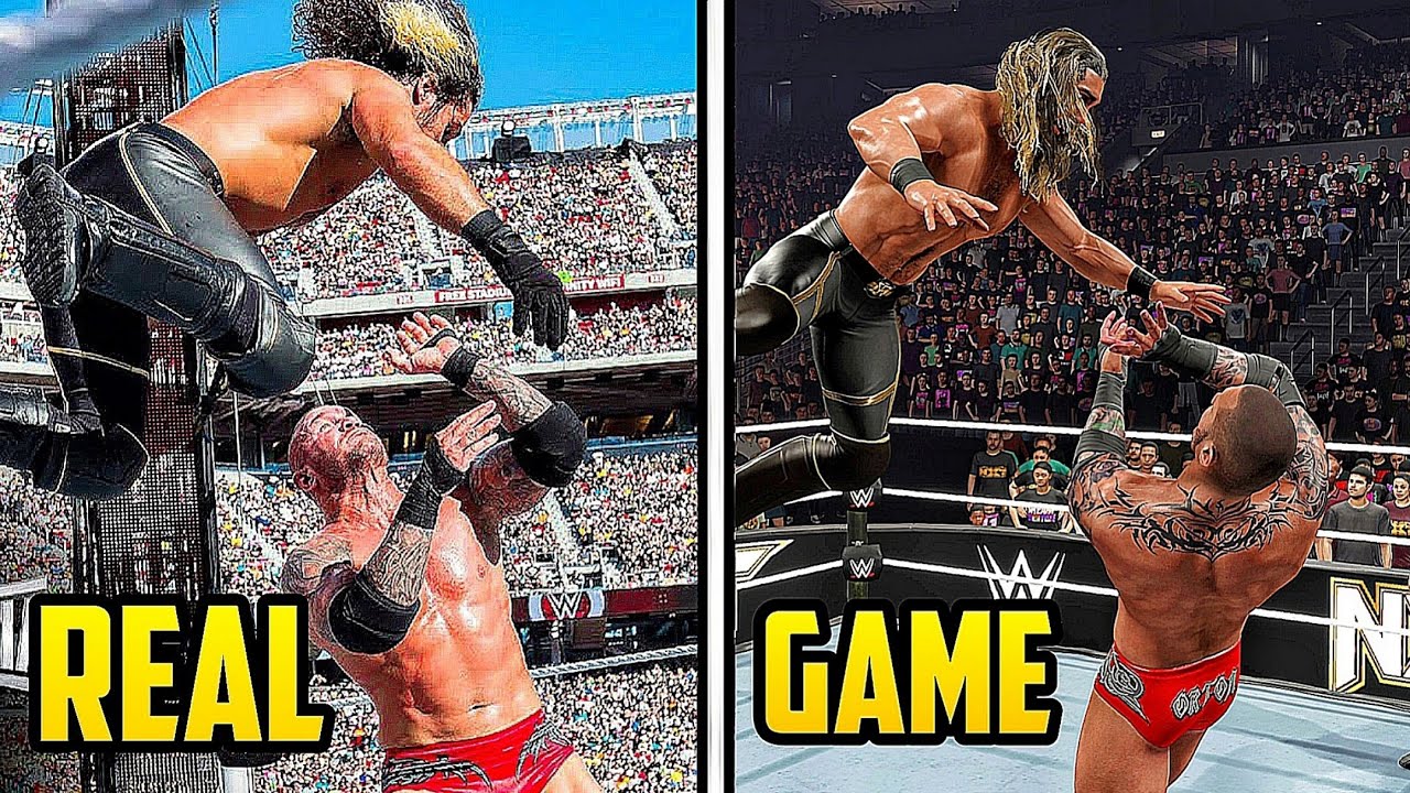 WWE Real Finishers vs WWE 2K25 Finishers – INSANE Comparison! 😱🔥