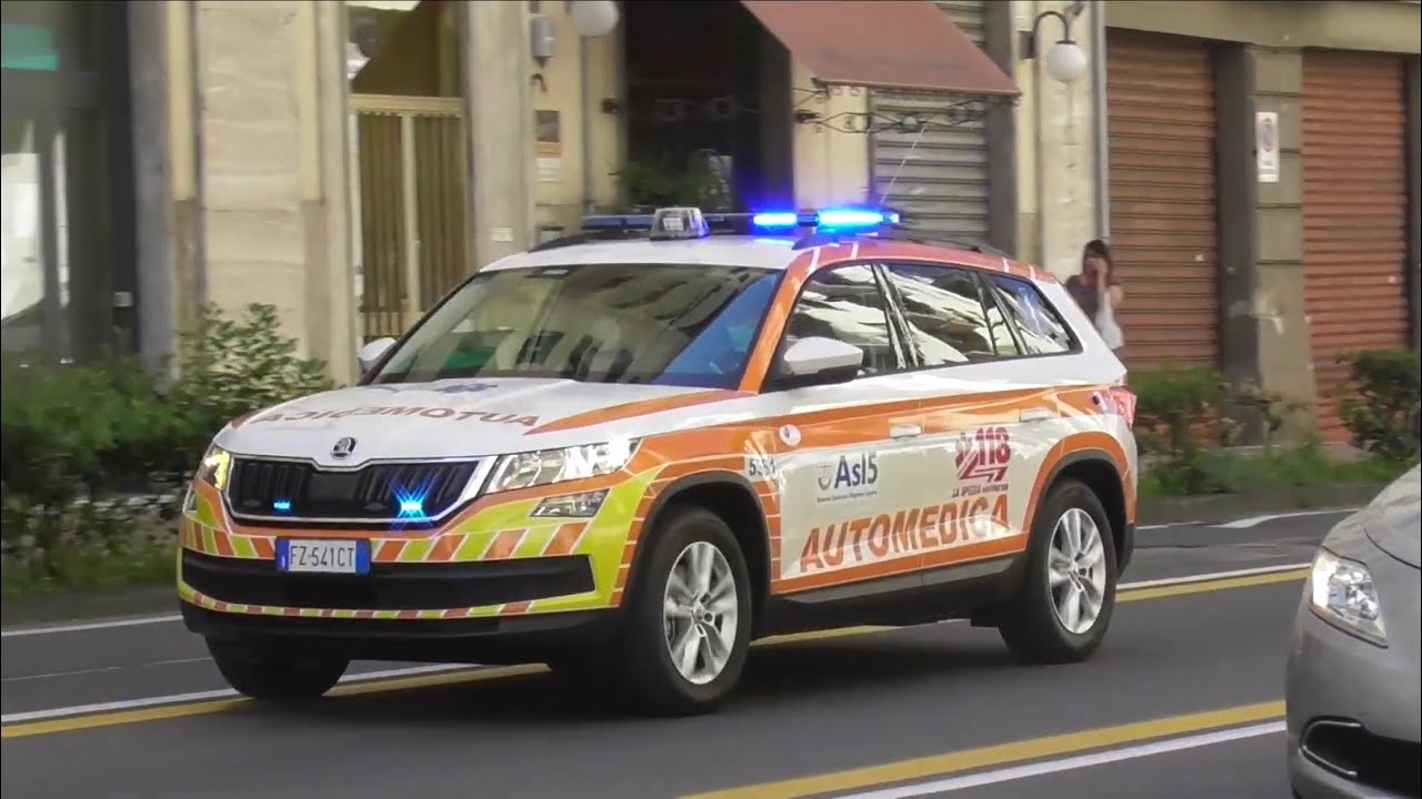 NEW/2X - Automedica Skoda Kodiaq 118 La Spezia Soccorso in sirena