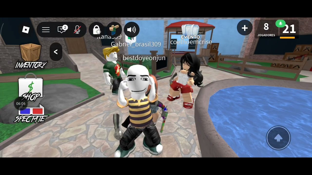JOGANDO MURDER MYSTERY 2 NO ROBLOX ! |ESTREIA | Ep 6 - Armas e Facas