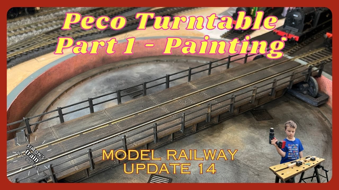 Model Railway Update 14 - Painting the Peco Turntable