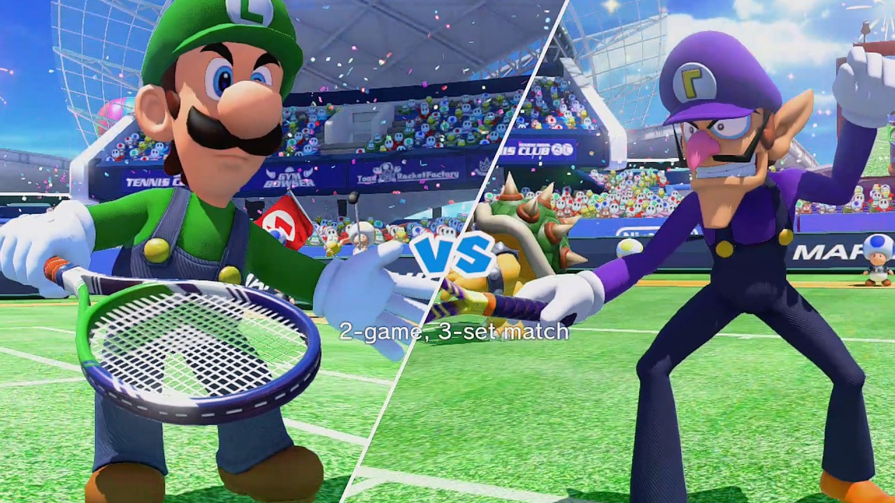 Mario, Luigi Vs. Bowser, Waluigi - Mario Tennis: Ultra Smash | Hardest Difficulty