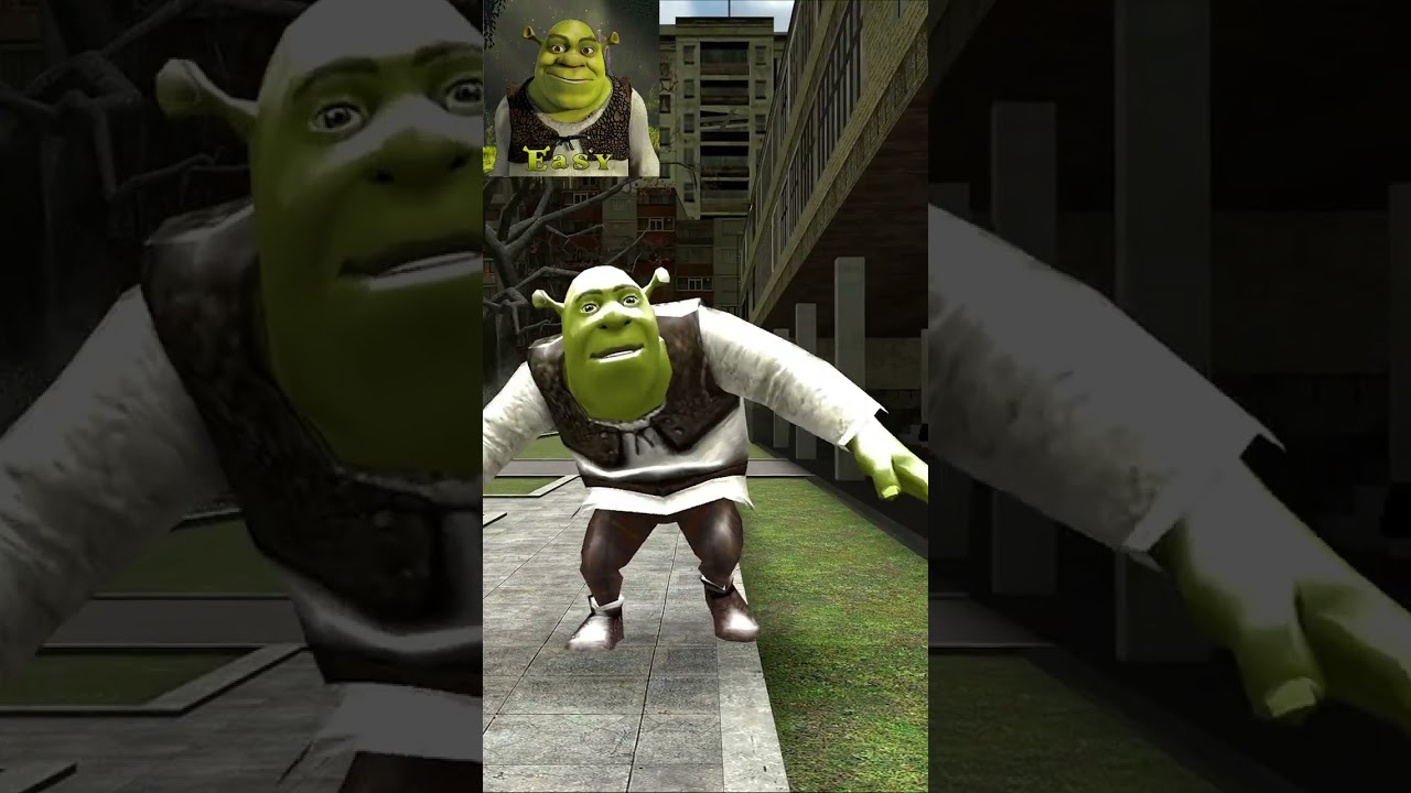 Gmod: New Shrek-Nextbots &ndash; 8 difficulty levels #shorts #short