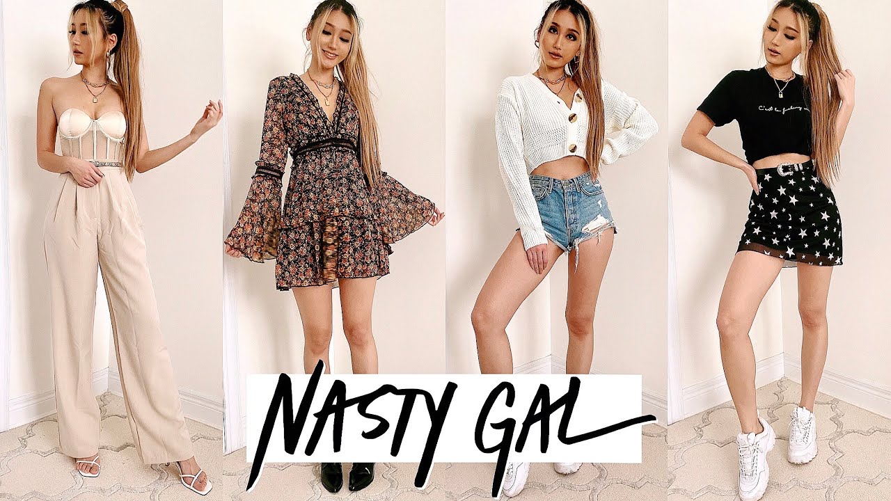 NASTY GAL Transitional Spring Outfit Ideas | Try on Haul & Review
