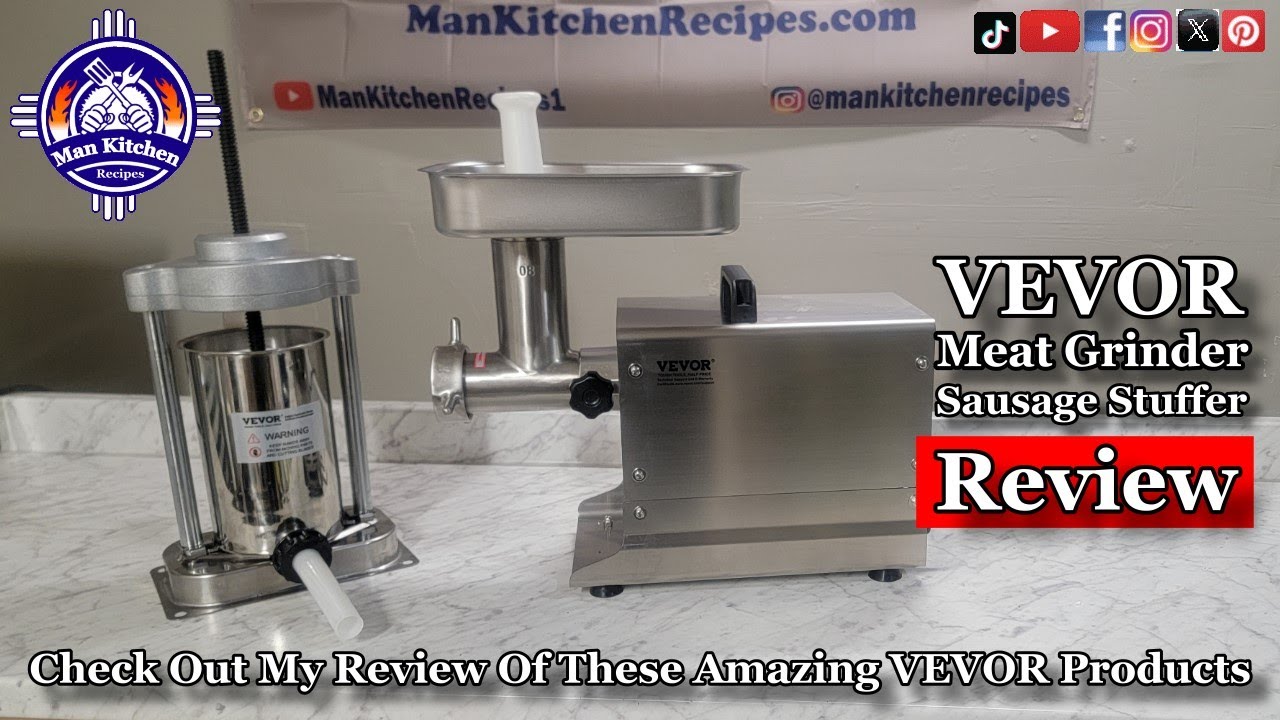 VEVOR Commercial Meat Grinder and 5lb Sausage Stuffer REVIEW