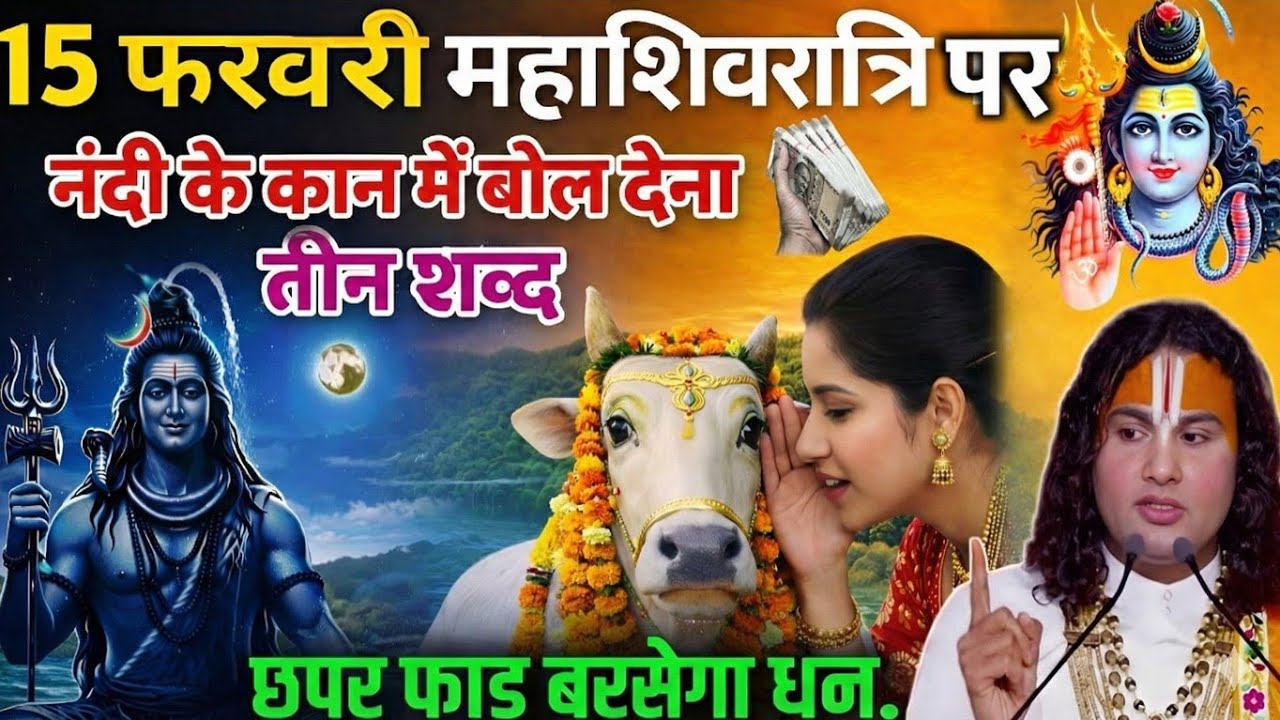 महाशिवरात्रि व्रत में जरूर बोल देना नंदी के कान में 3 शब्द, 24 घंटे में मनोकामना पूरी #shivratri2026