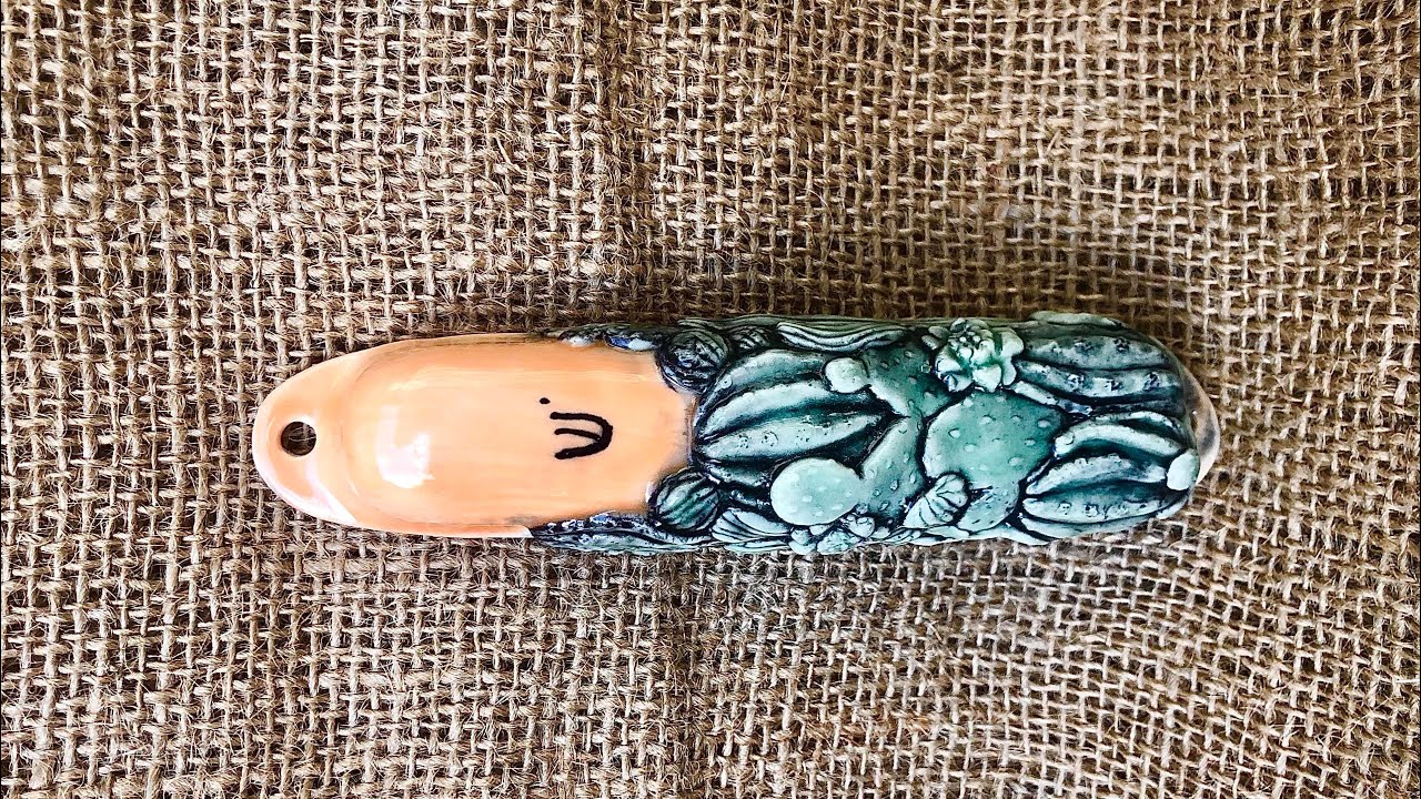 How to make a mezuzah case from clay