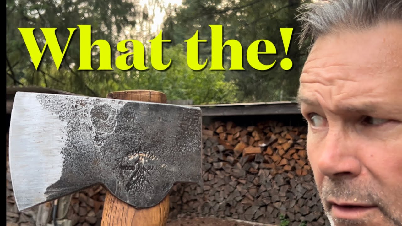 How to hand Split knotty firewood