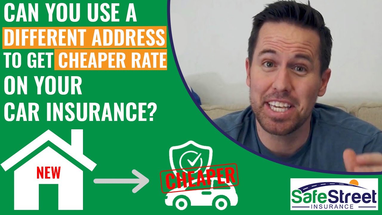 Cheap Car Insurance! Can you use a different address to get cheaper rates on your car insurance?