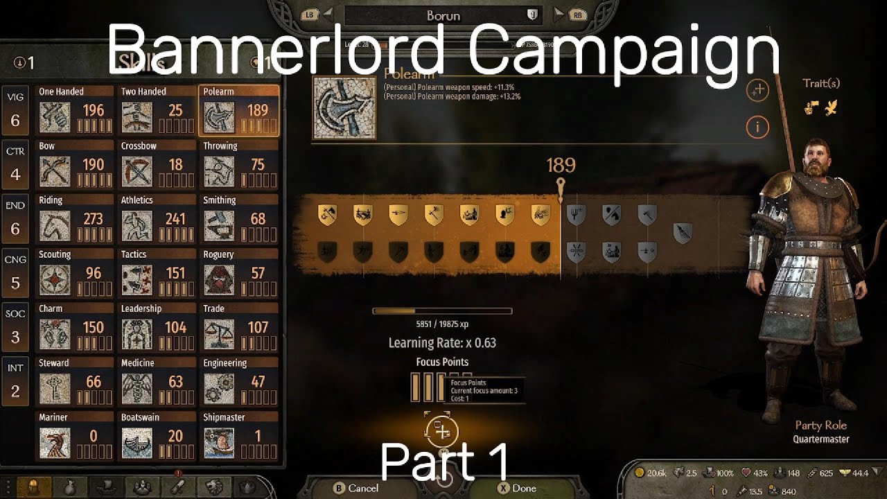 Bannerlord Campaign Part 1