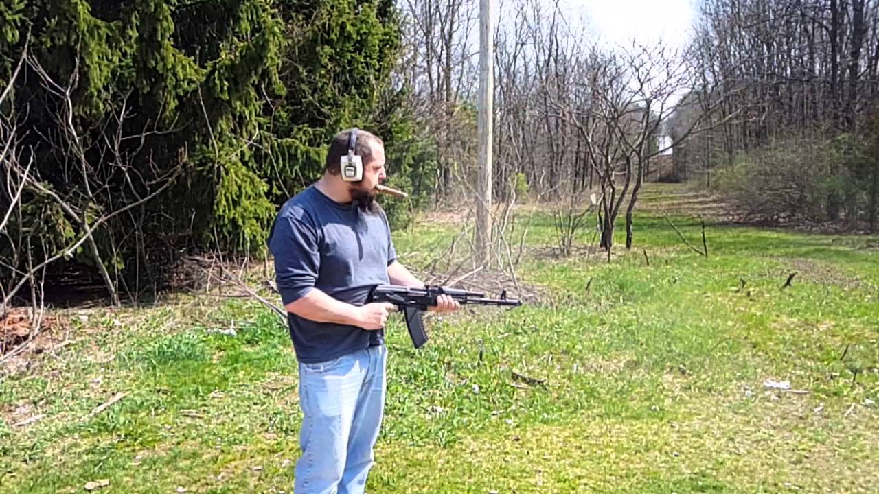 Arsenal SLR 104 fr AK-74 in 5.45x39 Mag Dump Fast & Slow Motion