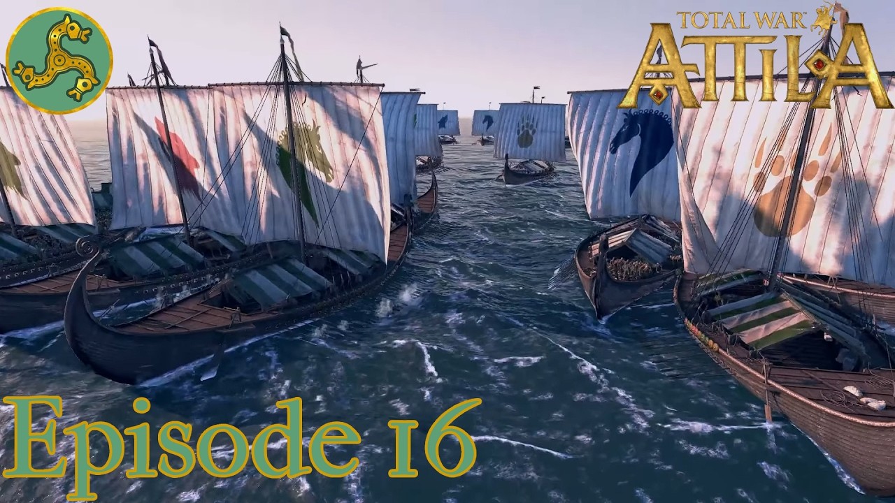 A Pagan Death! Ep 16 Franks Campaign Total War Attila (Very Hard)