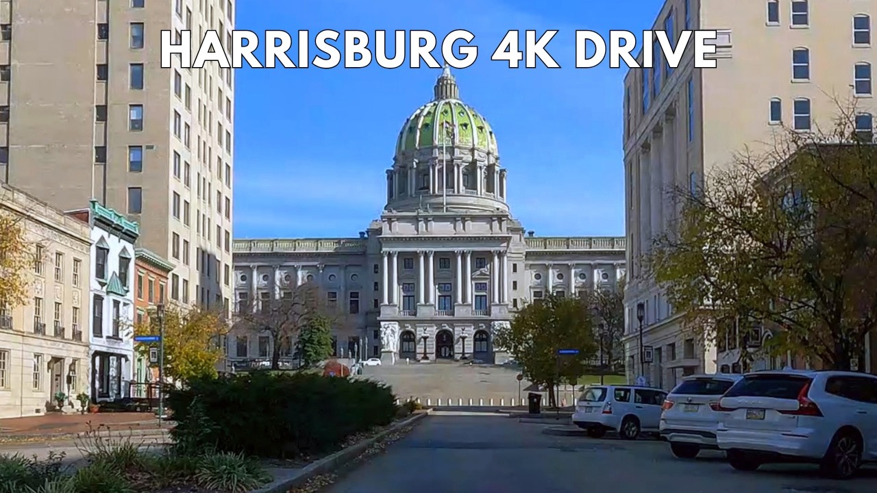 Harrisburg 4K Driving Tour | Drive Through Downtown Harrisburg