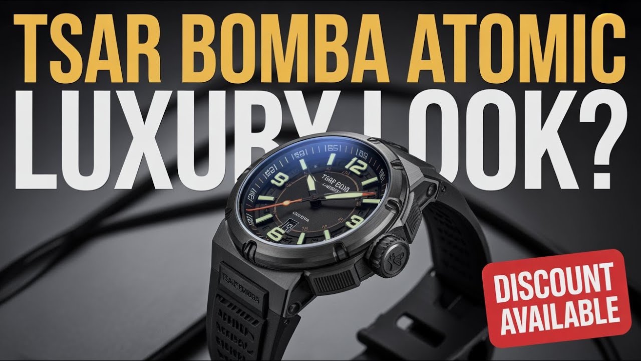🔥 TSAR BOMBA Atomic Series Review – Best Luxury Sport Watches? | 10% OFF + USA Warehouse Deals! 🔥