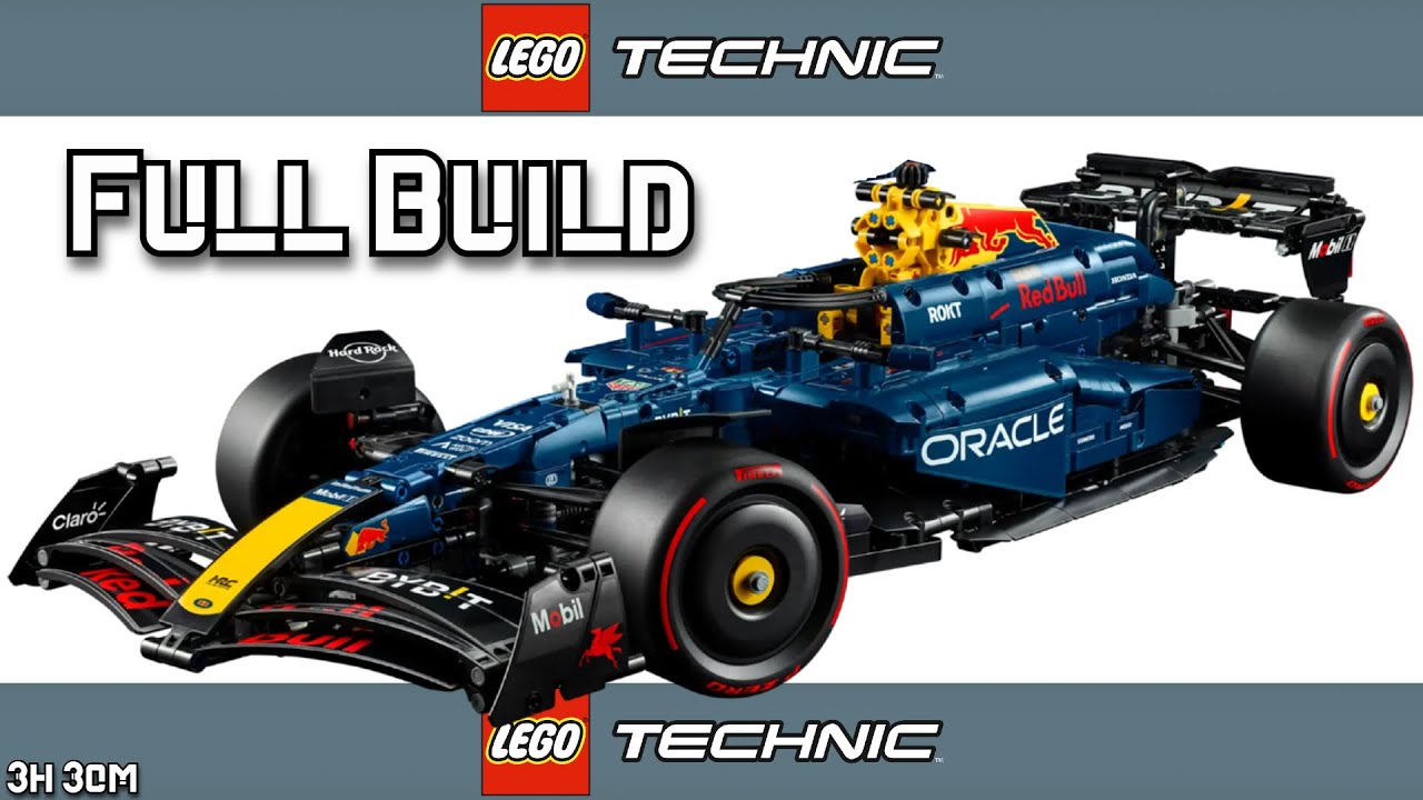 FULL Build | LEGO Technic Oracle Red Bull Racing RB20 F1 Car 42206 Relaxing 3 +Hour  ASMR Experience