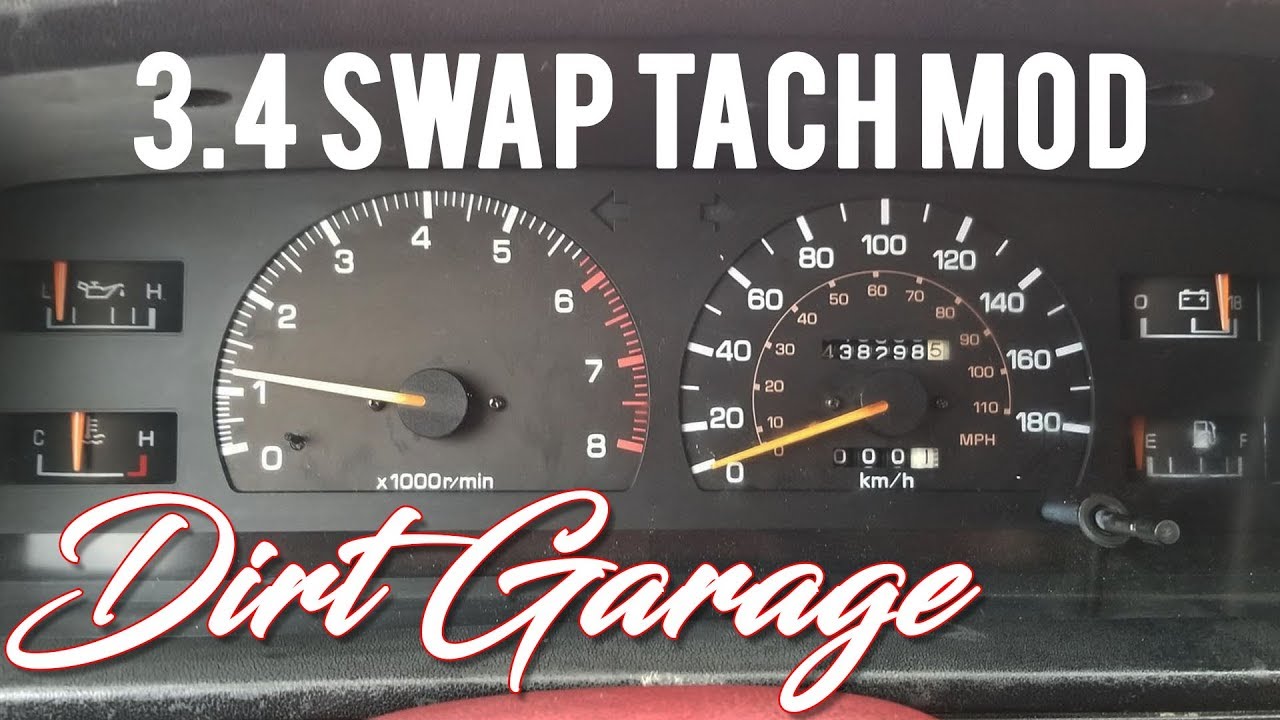 How To SR5 Cluster Swap - 3.4 Swap Tach Resistor Mod - Toyota Pickup / 4Runner (4K)