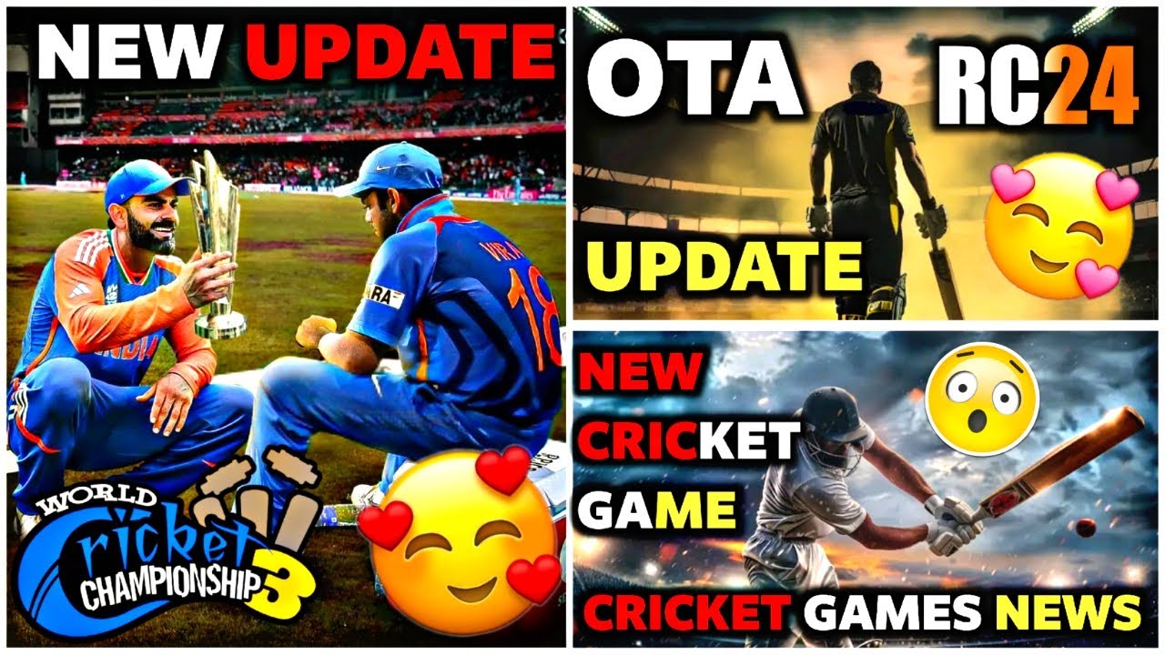 Wcc3 New Update Big News 😱 | Cricket Games News | Real Cricket 24 OTA Updated ? | New cricket Games