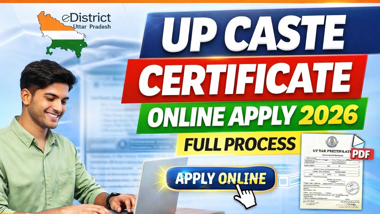 Uttar Pradesh Caste Certificate Online Apply 2026 | UP Jati Praman Patra Kaise Banaye only 15 rupaye