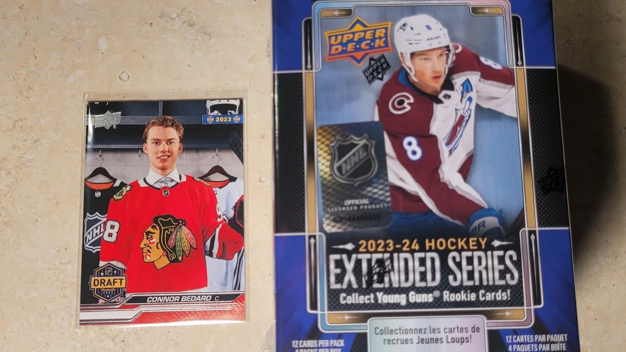 *BRAND NEW* 2023-24 UPPER DECK HOCKEY EXTENDED SERIES BLASTER BOX RIP! AWESOME PRODUCT 🔥 BEDARD 👀