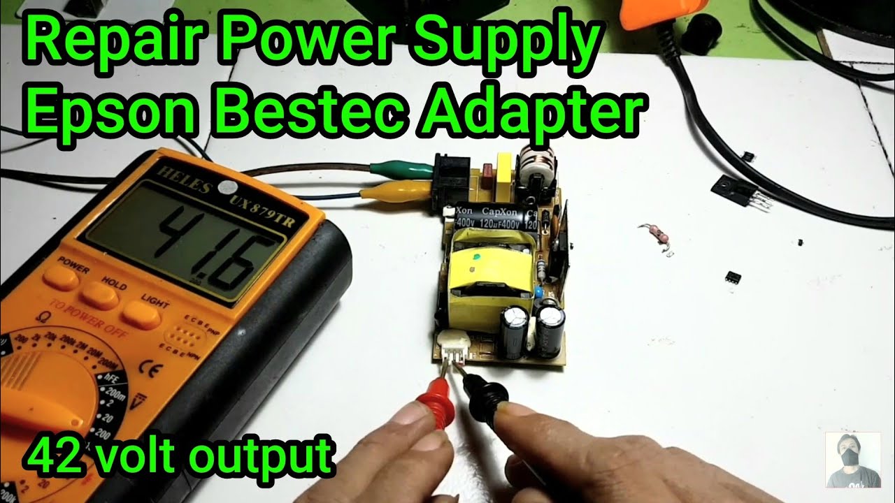 Epson Printer Adapter mati total | Perbaikan Power Supply Bestec Ac Adapter EP-AG210SDE / 1A541W