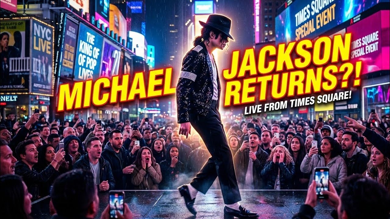 Michael Jackson Surprises Times Square! AI Viral Performance | Michael Jackson Back in Times Square?